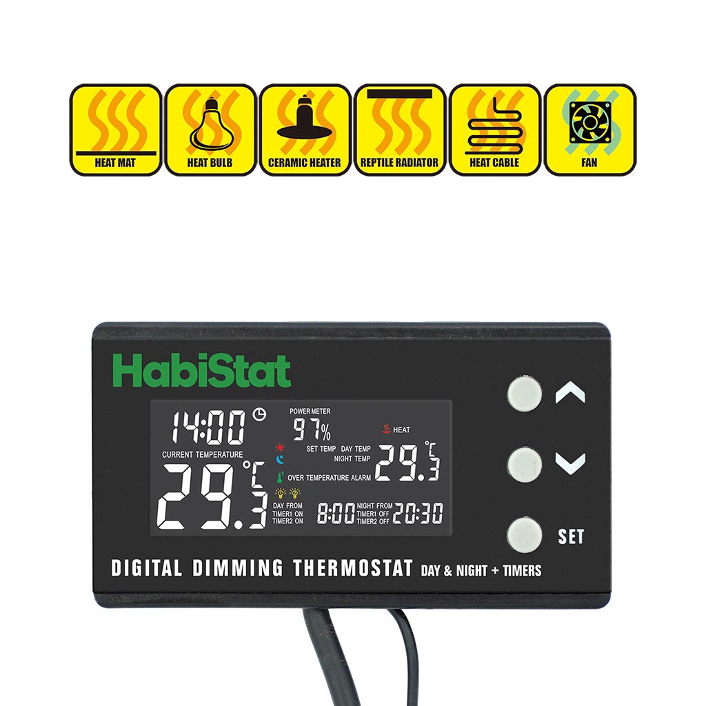 Digital Dimming Thermostat Heat Sources