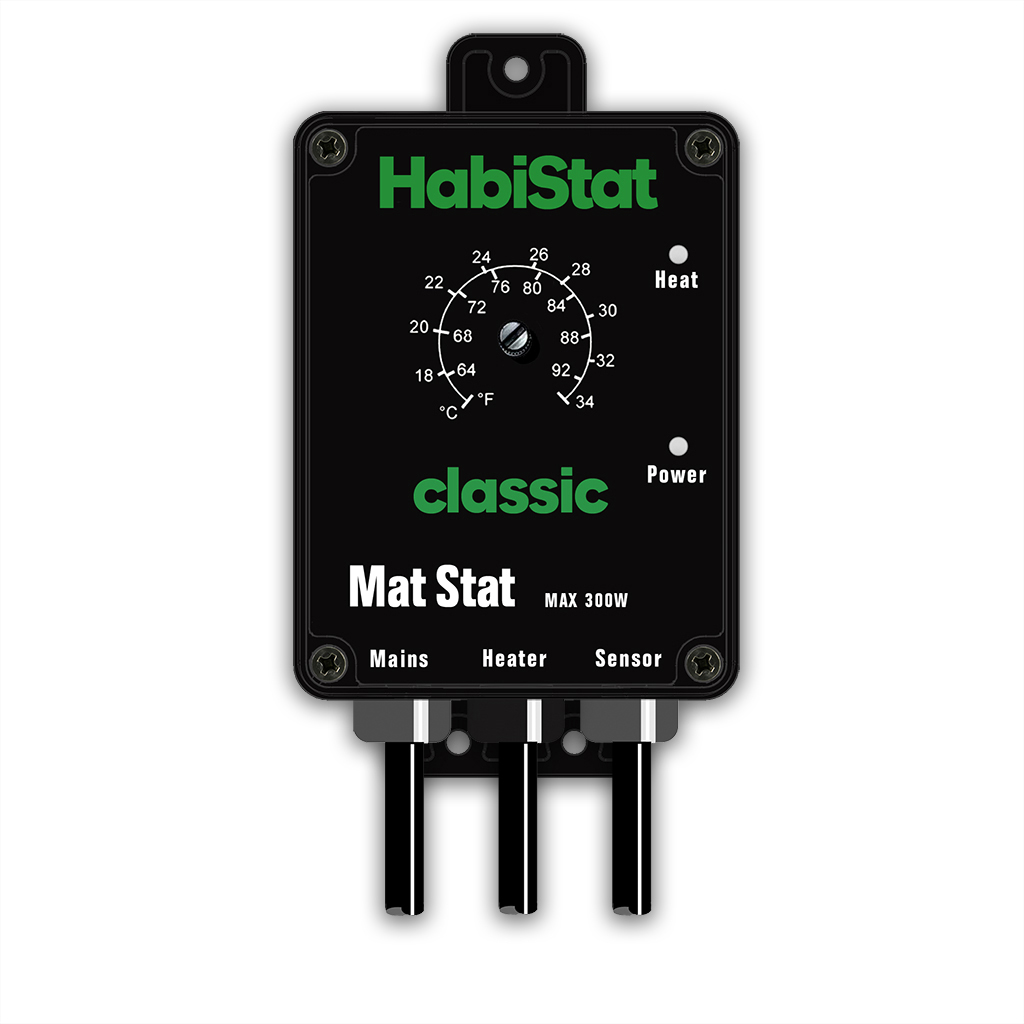 HabiStat Black Mat Stat Thermostat Display